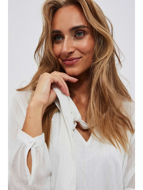 Moodo Biela dámska blúzka Moodo