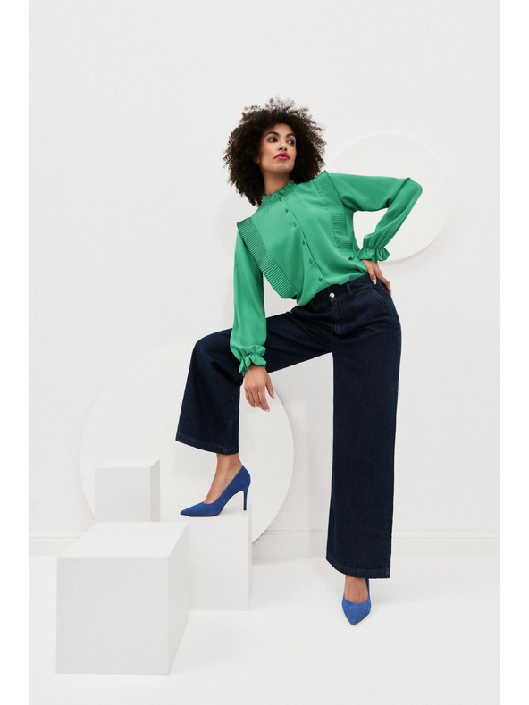 Moodo Zelená dámska blúzka Moodo