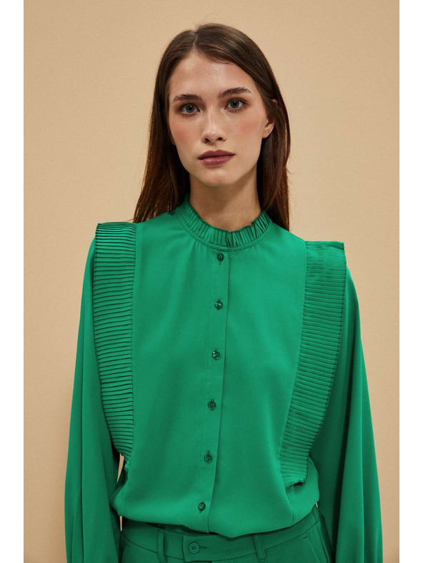 Moodo Zelená dámska blúzka Moodo