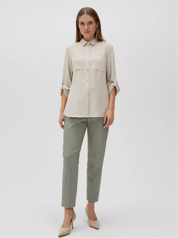 Moodo Béžová dámska košeľa Moodo