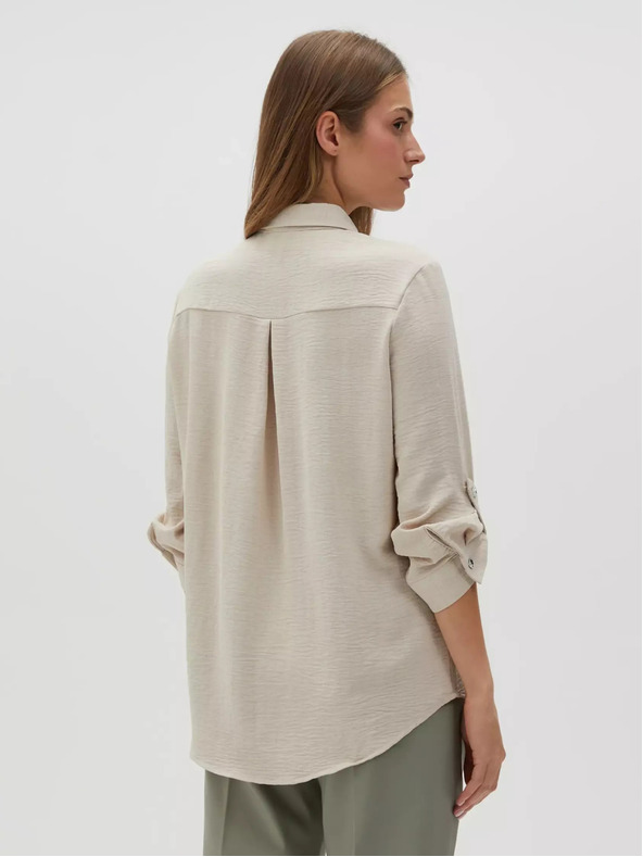 Moodo Béžová dámska košeľa Moodo