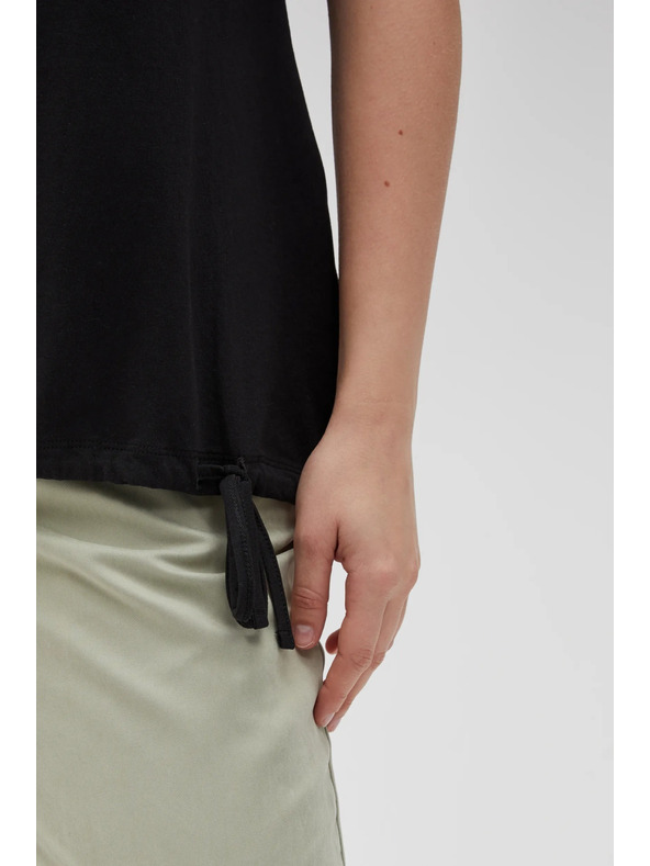 Moodo Dámske tričko čierne Moodo