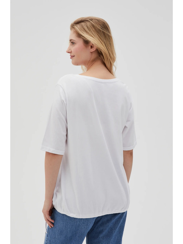 Moodo Dámske biele tričko Moodo