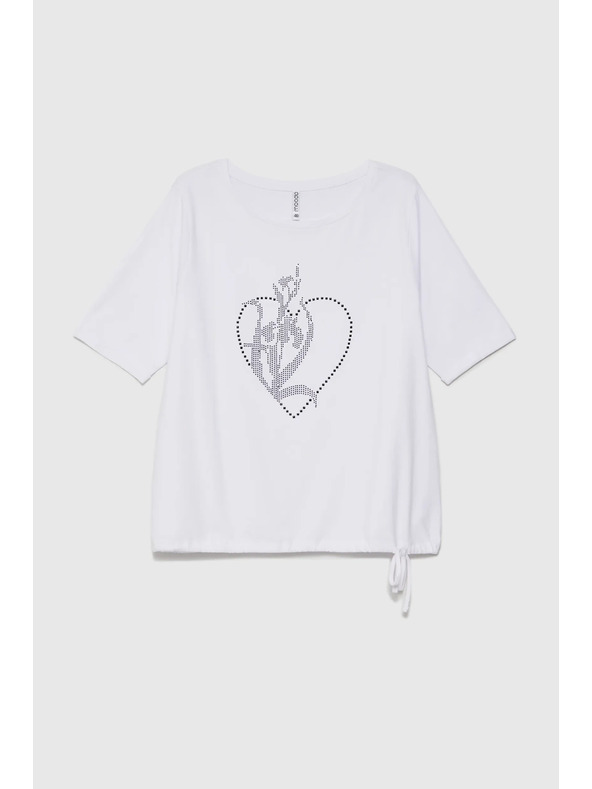 Moodo Dámske biele tričko Moodo