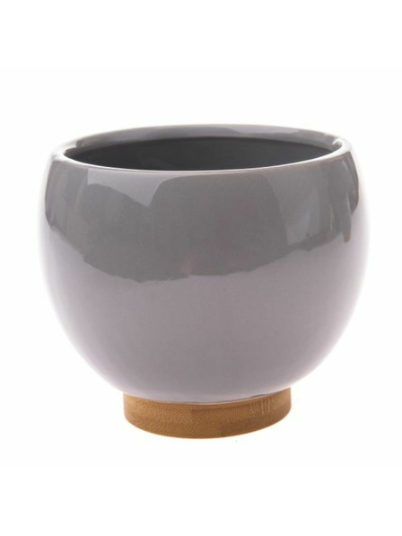 Casa de Engel Keramický obal na kvetináč, sivý, 0/18