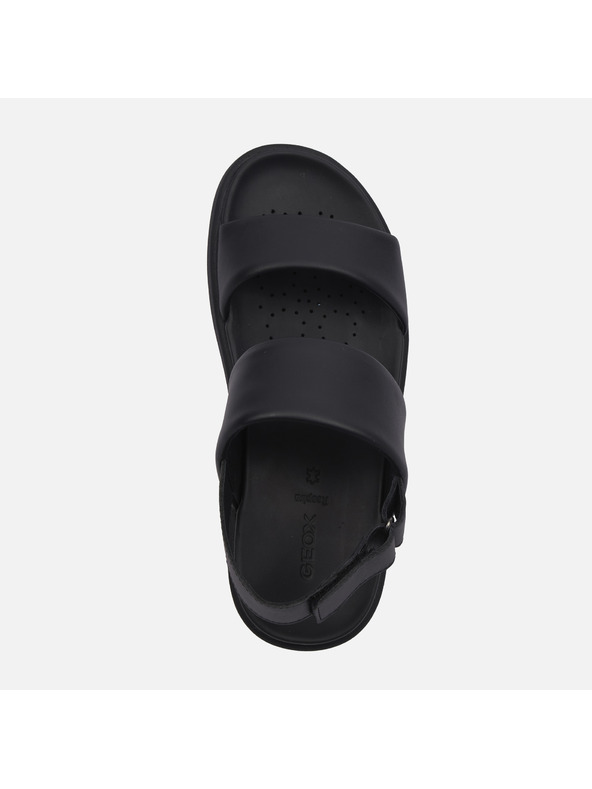 Geox Čierne pánske sandále Geox Spherica Ec6