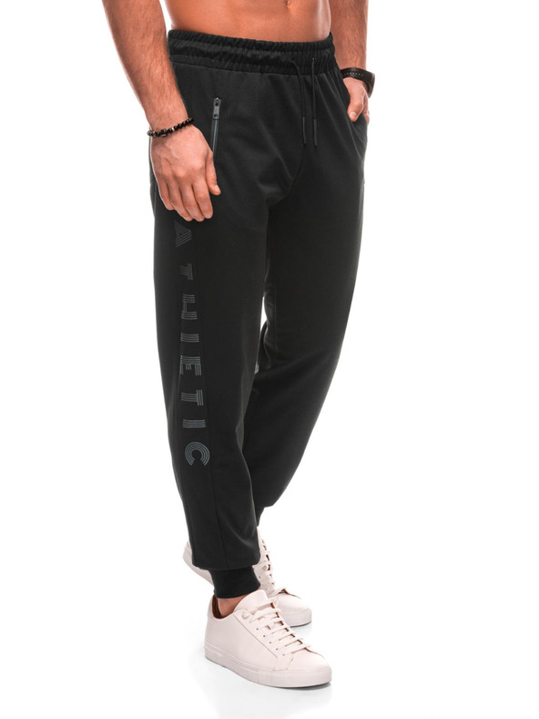 Edoti Pánske tepláky 1506P - sivé OTHER