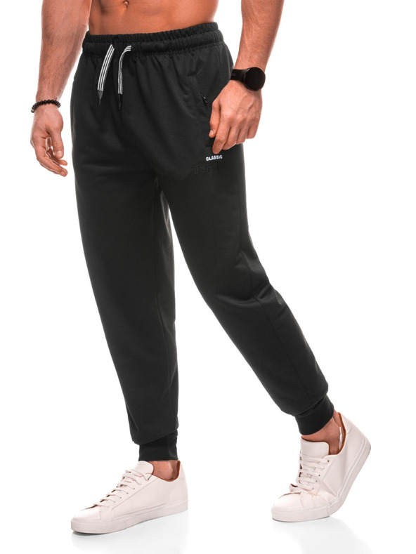 Edoti Pánske tepláky 1506P - sivé OTHER