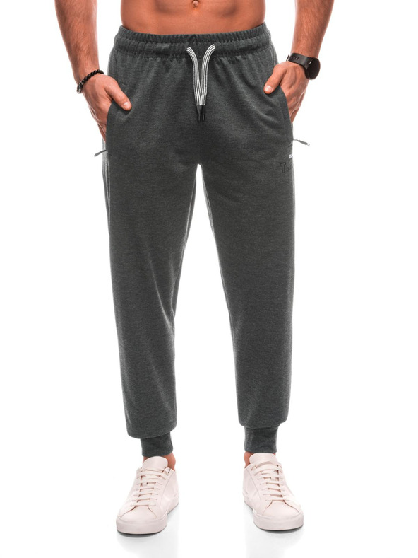 Edoti Pánske tepláky 1506P - sivé OTHER