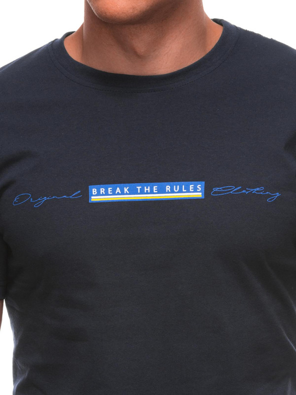 Edoti Pánske tričko s potlačou S2033 - biele OTHER