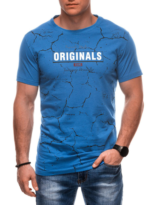 Edoti Pánske tričko s potlačou S2033 - biele OTHER