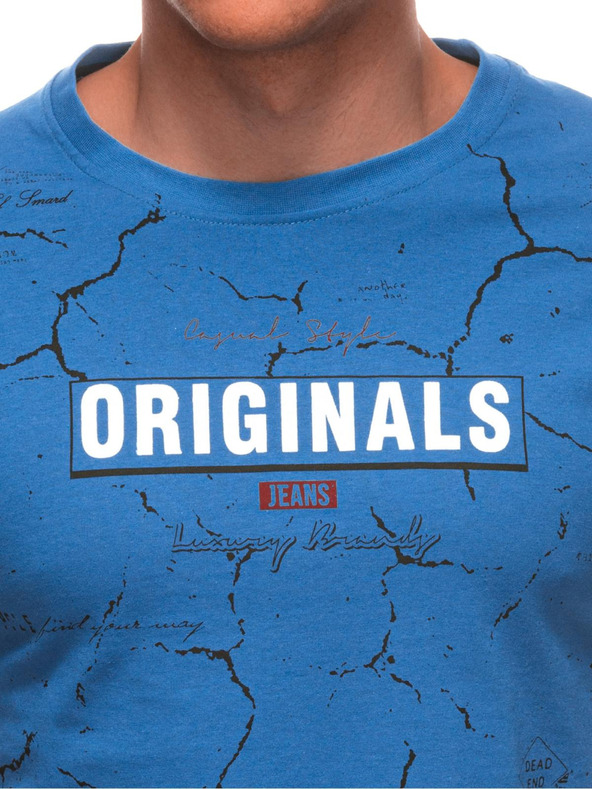 Edoti Pánske tričko s potlačou S2033 - biele OTHER