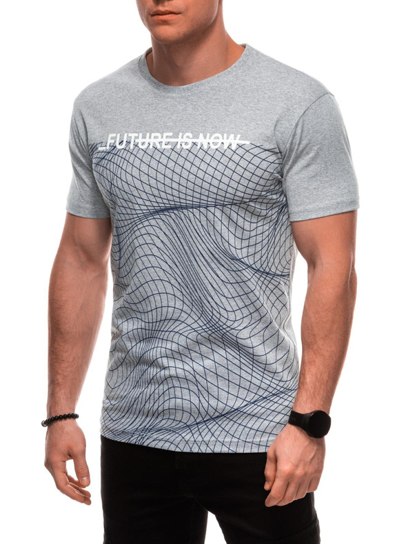 Edoti Pánske tričko s potlačou S2033 - biele OTHER