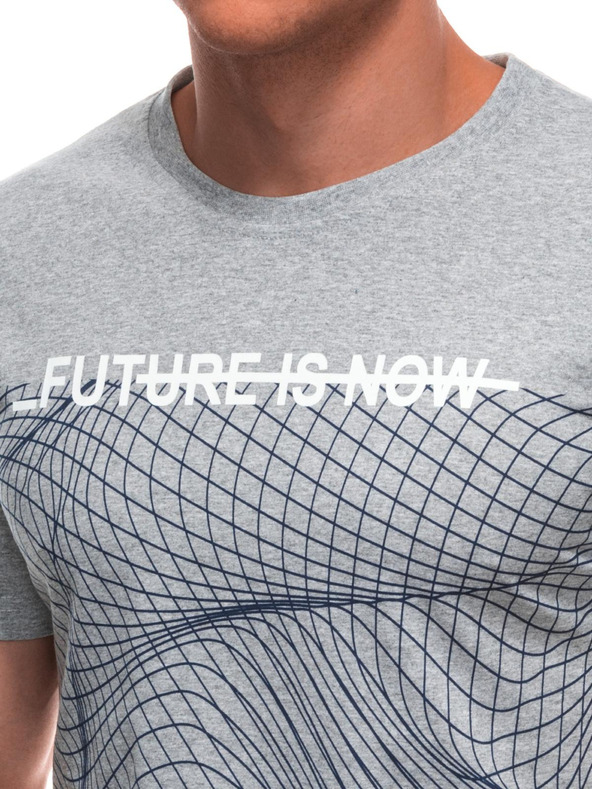 Edoti Pánske tričko s potlačou S2033 - biele OTHER