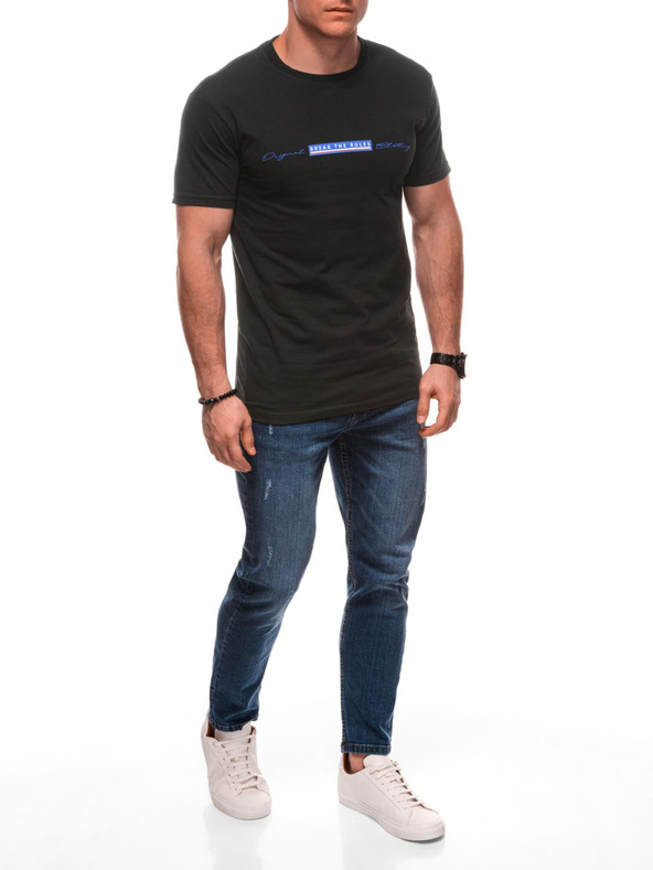 Edoti Pánske tričko s potlačou S2033 - biele OTHER