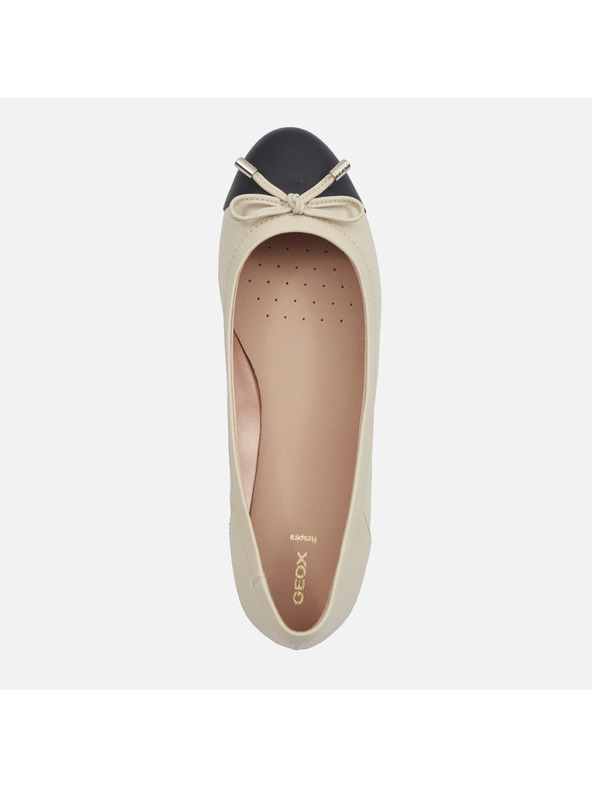 Geox Krémové dámske balerínky Geox Charlene