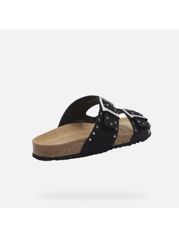 Geox Čierne dámske šľapky Geox Brionia R