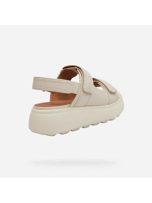 Geox Krémové dámske sandále Geox Spherica EC4.1 S