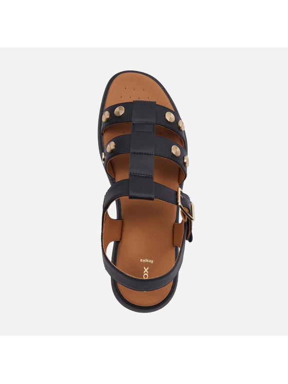 Geox Čierne dámske sandále Geox Camalei