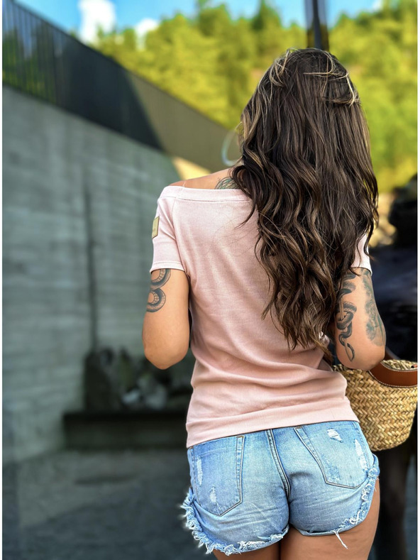 Edoti Módna dámska blúzka LLR023 - čierna OTHER