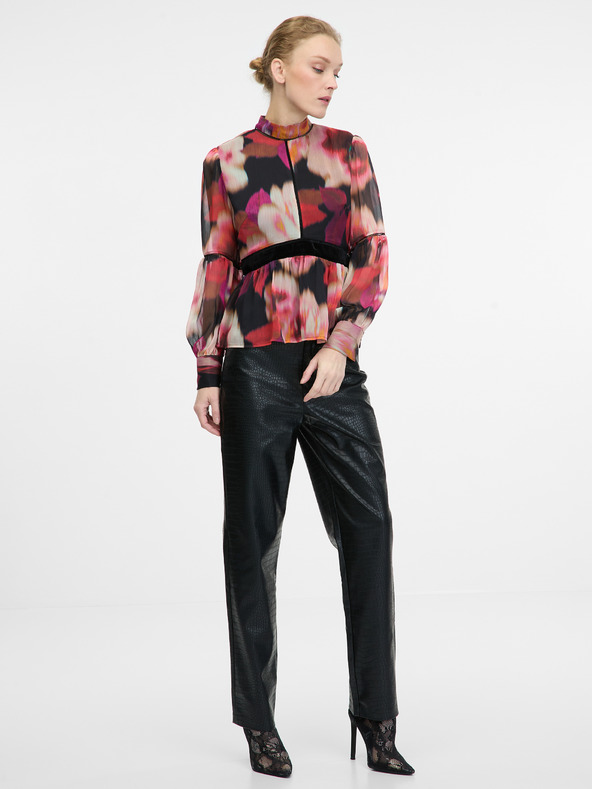 Orsay Červená vzorovaná dámska blúzka ORSAY