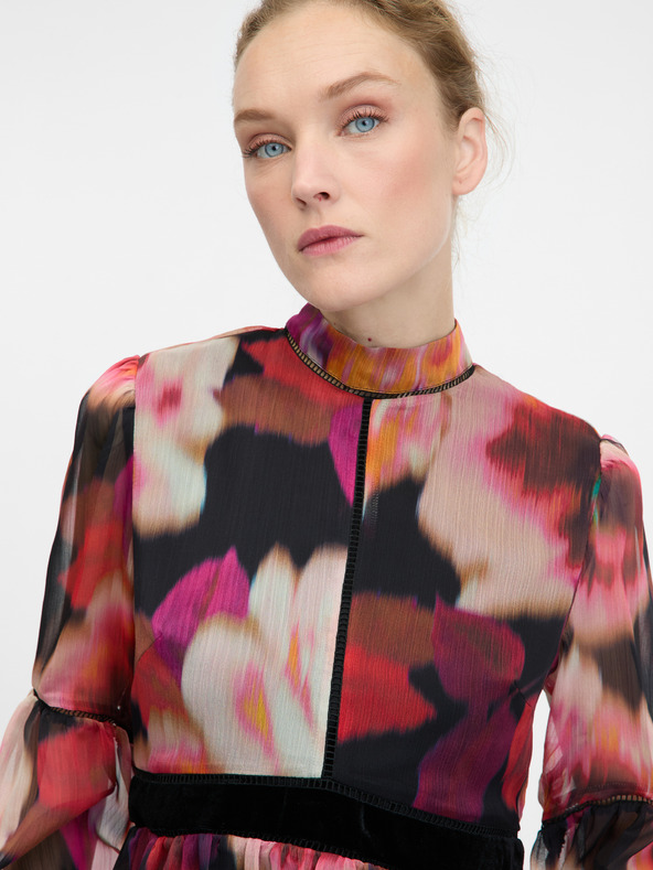 Orsay Červená vzorovaná dámska blúzka ORSAY