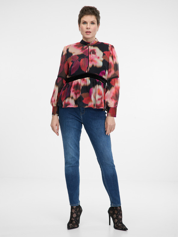 Orsay Červená vzorovaná dámska blúzka ORSAY
