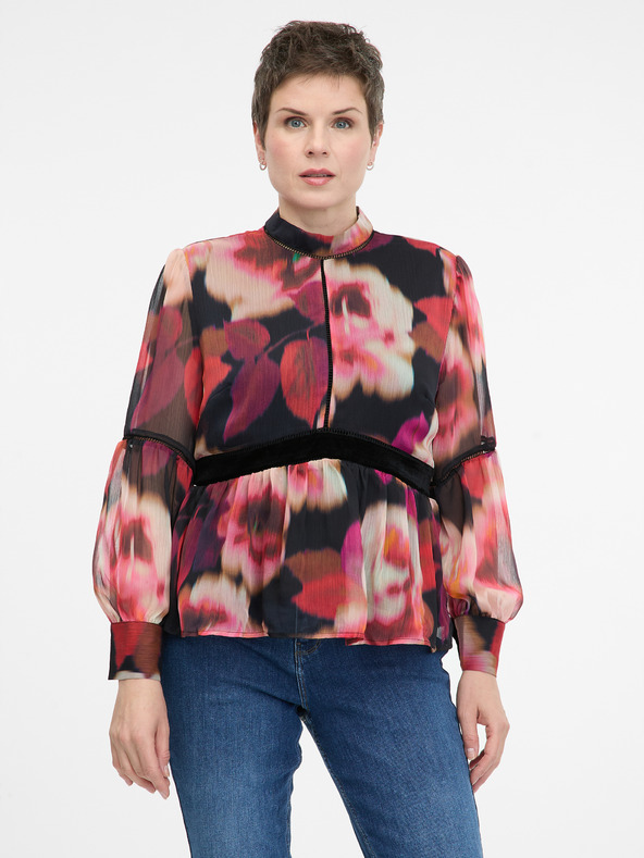 Orsay Červená vzorovaná dámska blúzka ORSAY