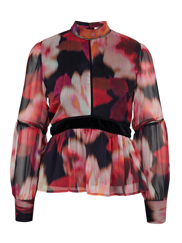 Orsay Červená vzorovaná dámska blúzka ORSAY