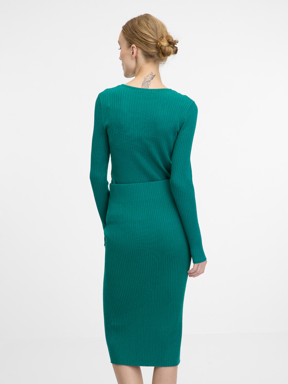 Orsay Zelený dámsky dlhý sveter ORSAY