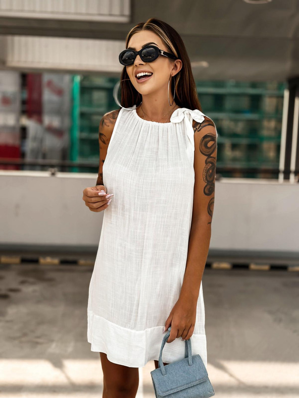 Edoti Dámske mini šaty DLR106 - ružové OTHER