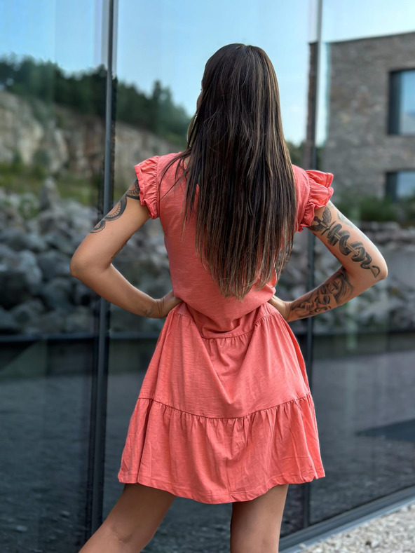 Edoti Dámske mini šaty DLR106 - ružové OTHER