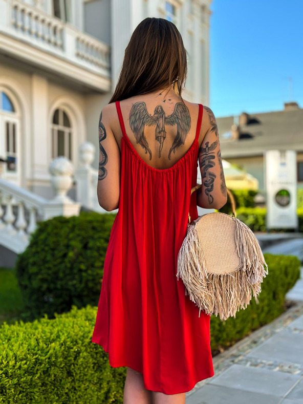 Edoti Dámske mini šaty DLR106 - ružové OTHER