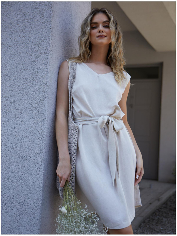 Edoti Dámske mini šaty DLR106 - ružové OTHER