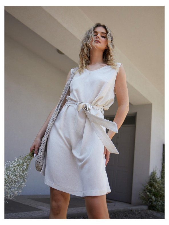 Edoti Dámske mini šaty DLR106 - ružové OTHER