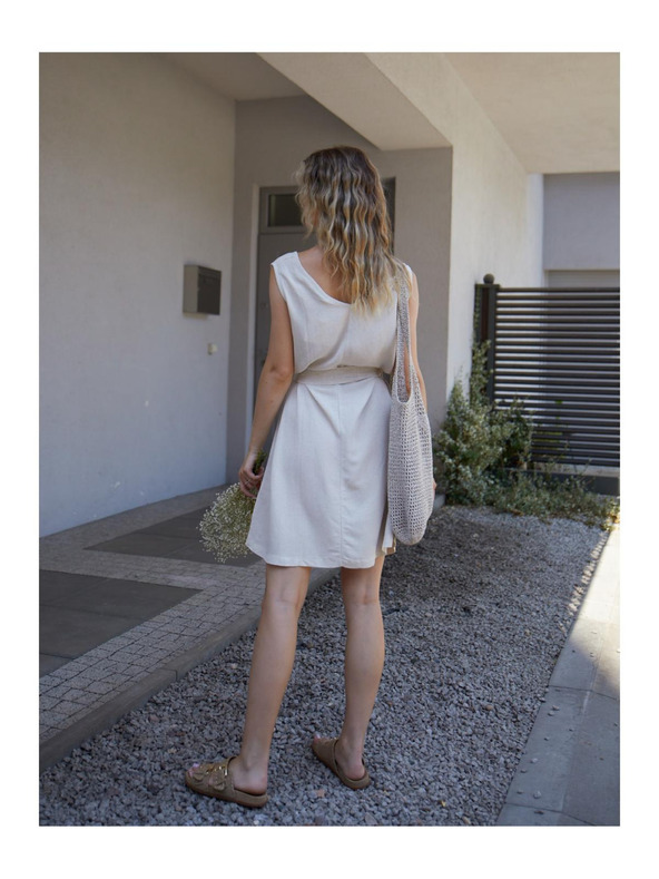 Edoti Dámske mini šaty DLR106 - ružové OTHER