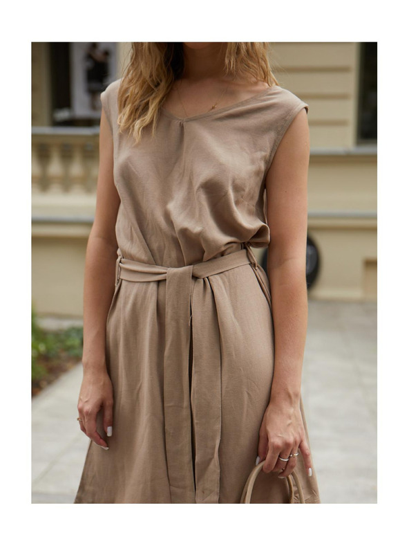 Edoti Dámske mini šaty DLR106 - ružové OTHER