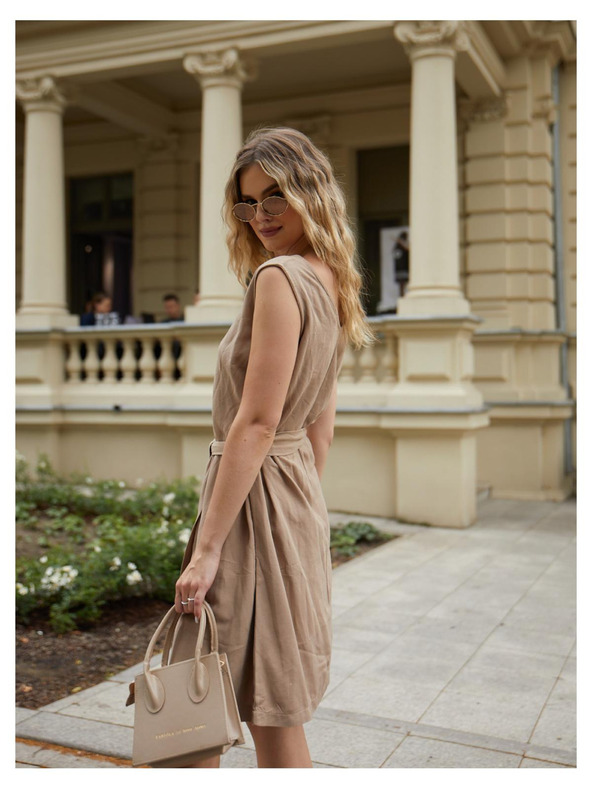 Edoti Dámske mini šaty DLR106 - ružové OTHER