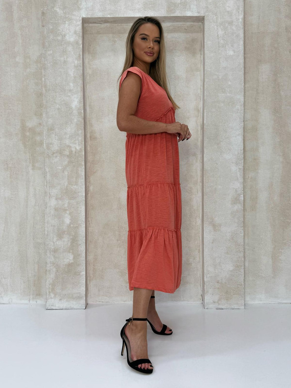 Edoti Dámske mini šaty DLR106 - ružové OTHER