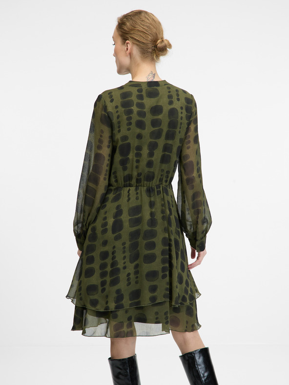 Orsay Zelené dámske šaty ku kolenám ORSAY