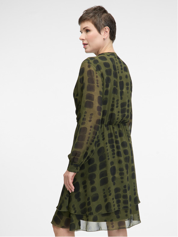 Orsay Zelené dámske šaty ku kolenám ORSAY