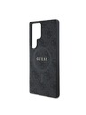 Guess PU Leather 4G Colored Ring MagSafe Zadní Kryt pro Samsung Galaxy S25 Ultra Black Obal na telefón