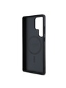Guess PU Leather 4G Colored Ring MagSafe Zadní Kryt pro Samsung Galaxy S25 Ultra Black Obal na telefón