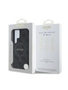 Guess PU Leather 4G Colored Ring MagSafe Zadní Kryt pro Samsung Galaxy S25 Ultra Black Obal na telefón