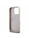 Guess PU 4G Stripe Zadní Kryt pro iPhone 16 Pro Pink Obal na telefón