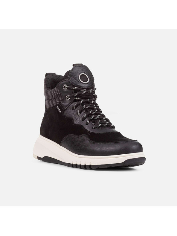 Geox Čierne dámske členkové topánky Geox Aerantis