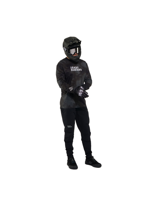 Horsefeathers Stoker cyklistické nohavice - čierne HORSEFEATHERS