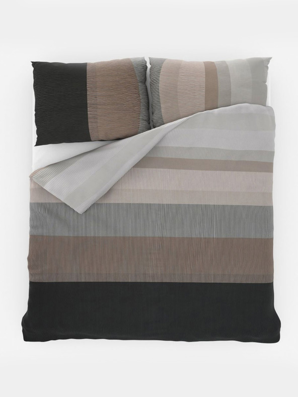 Kvalitex Francúzske bavlnené posteľné obliečky DELUX 200x200, 70x90cm NEPTUNE hnedé