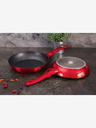 Berlingerhaus Panvica s mramorovým povrchom 30 cm Burgundy Metallic Line BERLINGERHAUS
