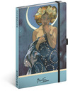 BAAGL  NOTIQUE Notes Alfons Mucha – Luna, bodkovaný, 13 x 21 cm